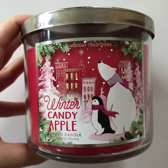 Winter Candy Apple Bath & Body Works 3-Wick Candle